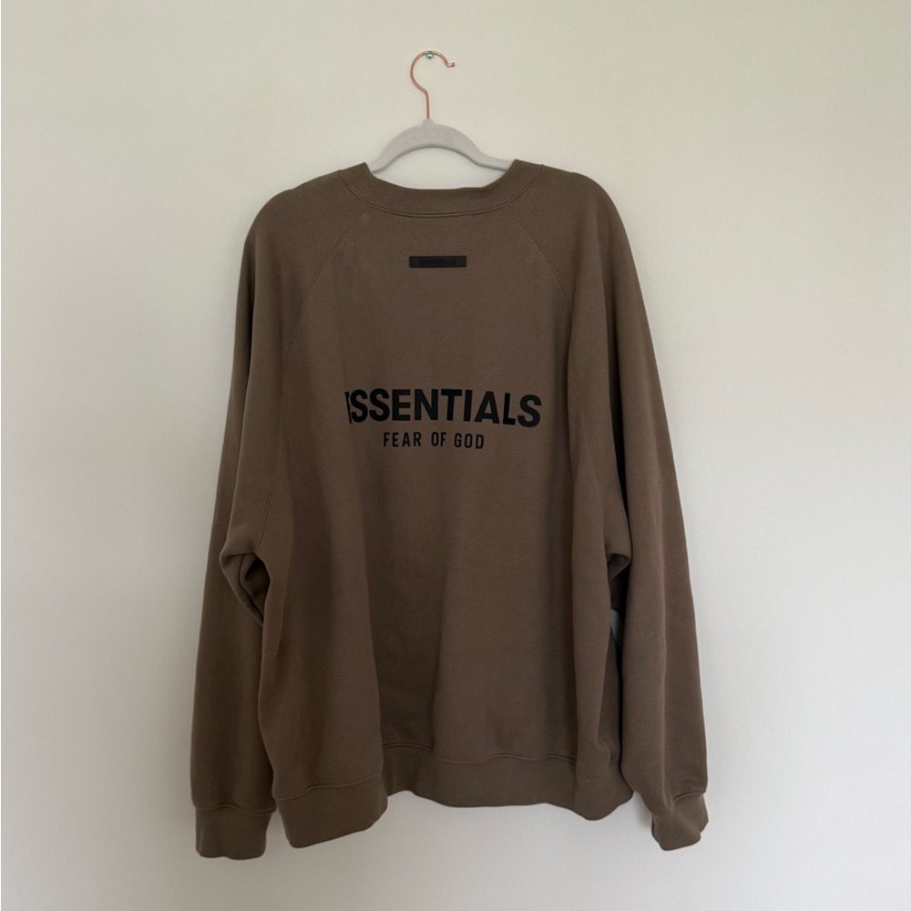 Fear of God  Essentials Brown Crewneck Sweater